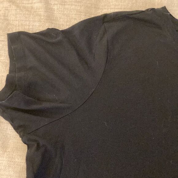 Halogen Plus Size Pima Cotton Black Short Sleeve Crewneck T Shirt. Size 2X. - Picture 4 of 7